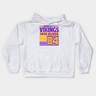 Minnesota Vikings Oliver 84 American Flag Football Kids Hoodie